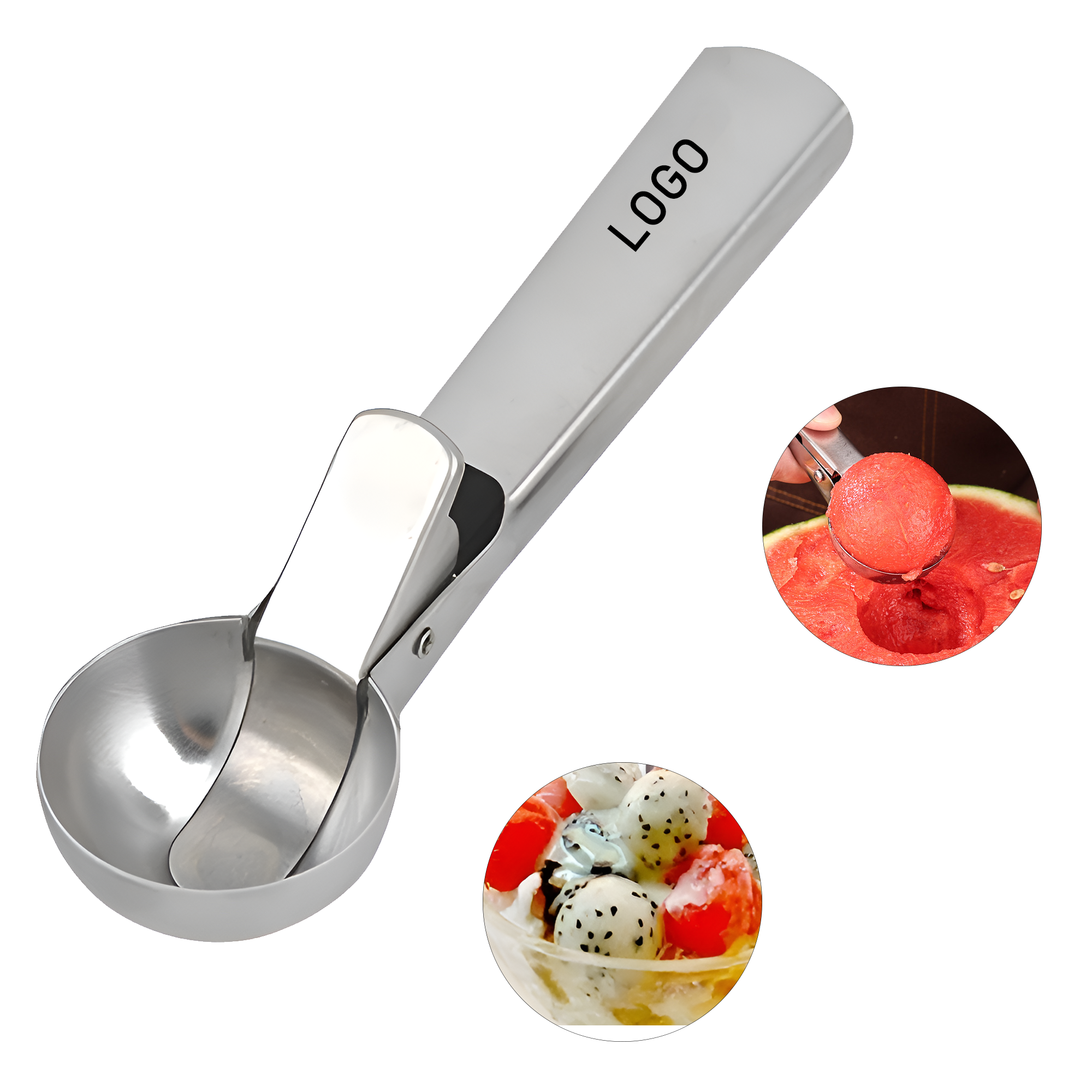 High Quality Stainless Steel Ice Cream Scoop With Trigger 2