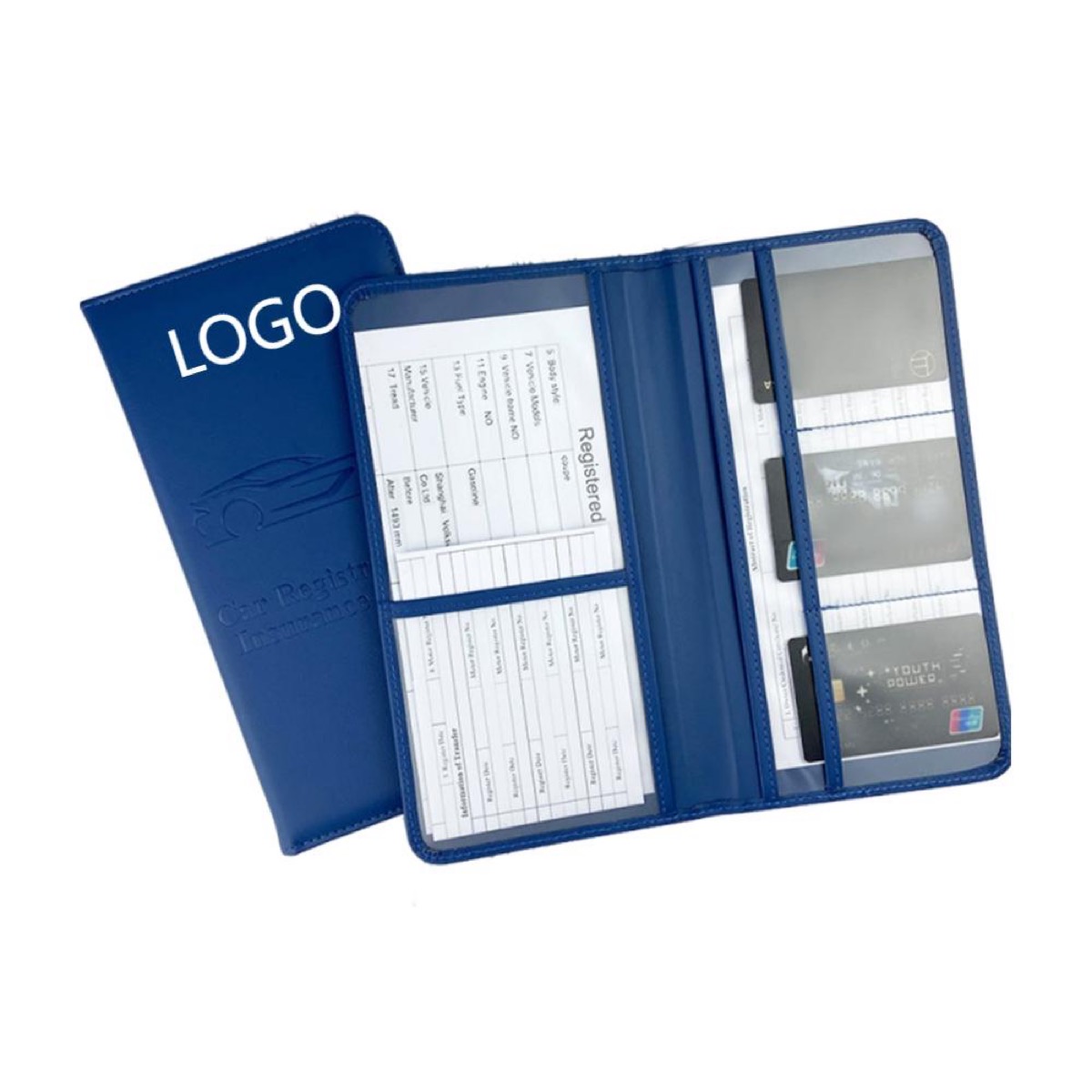 Custom Logo PU Driver License Card Holder 1