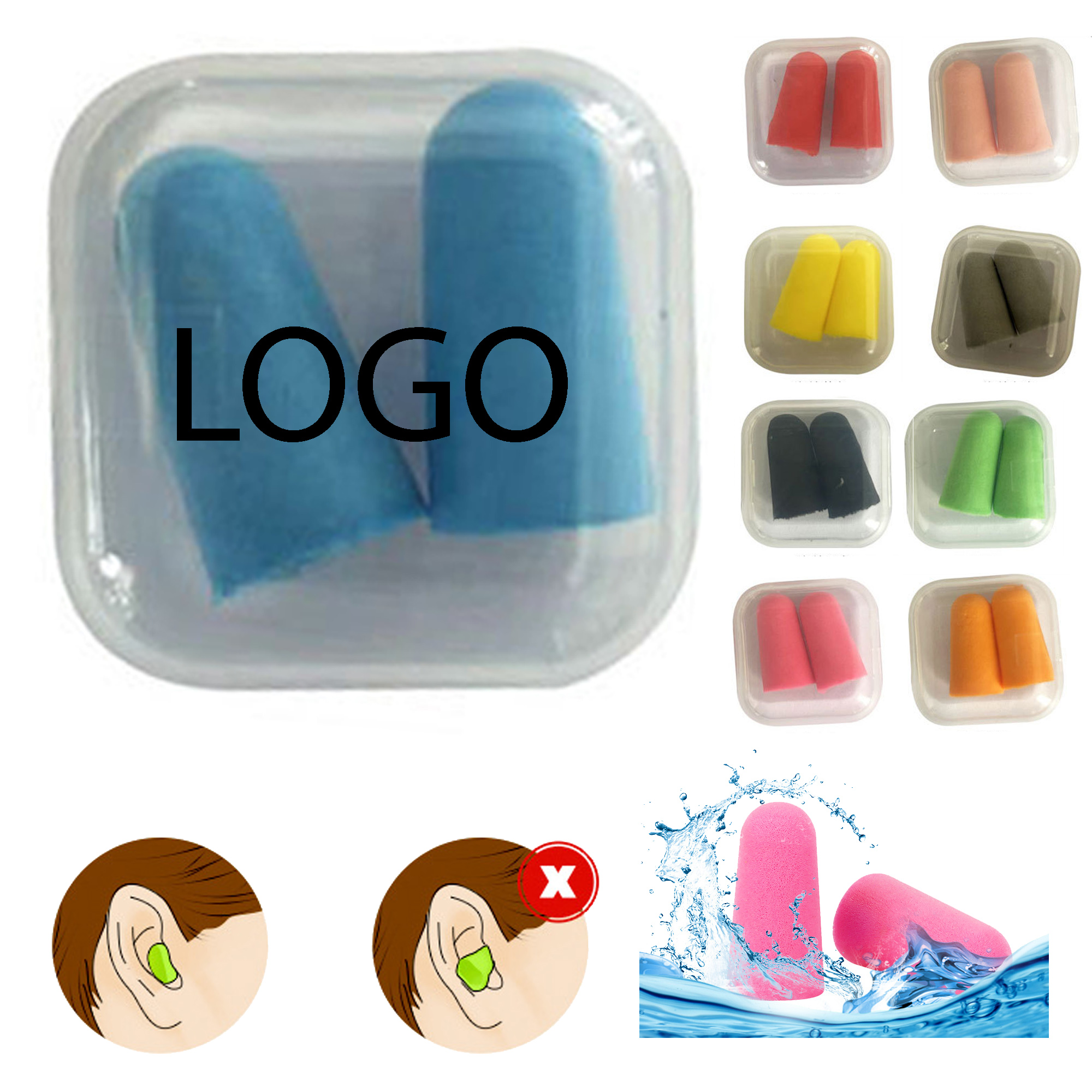 Comfortable Foam Sleep Earplugs 4
