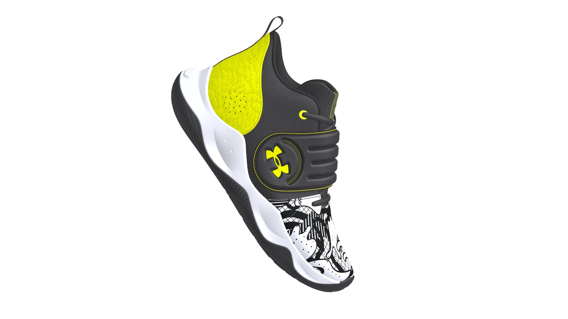 Grade School UA Zone BB Colorshift Basketball Shoes 2