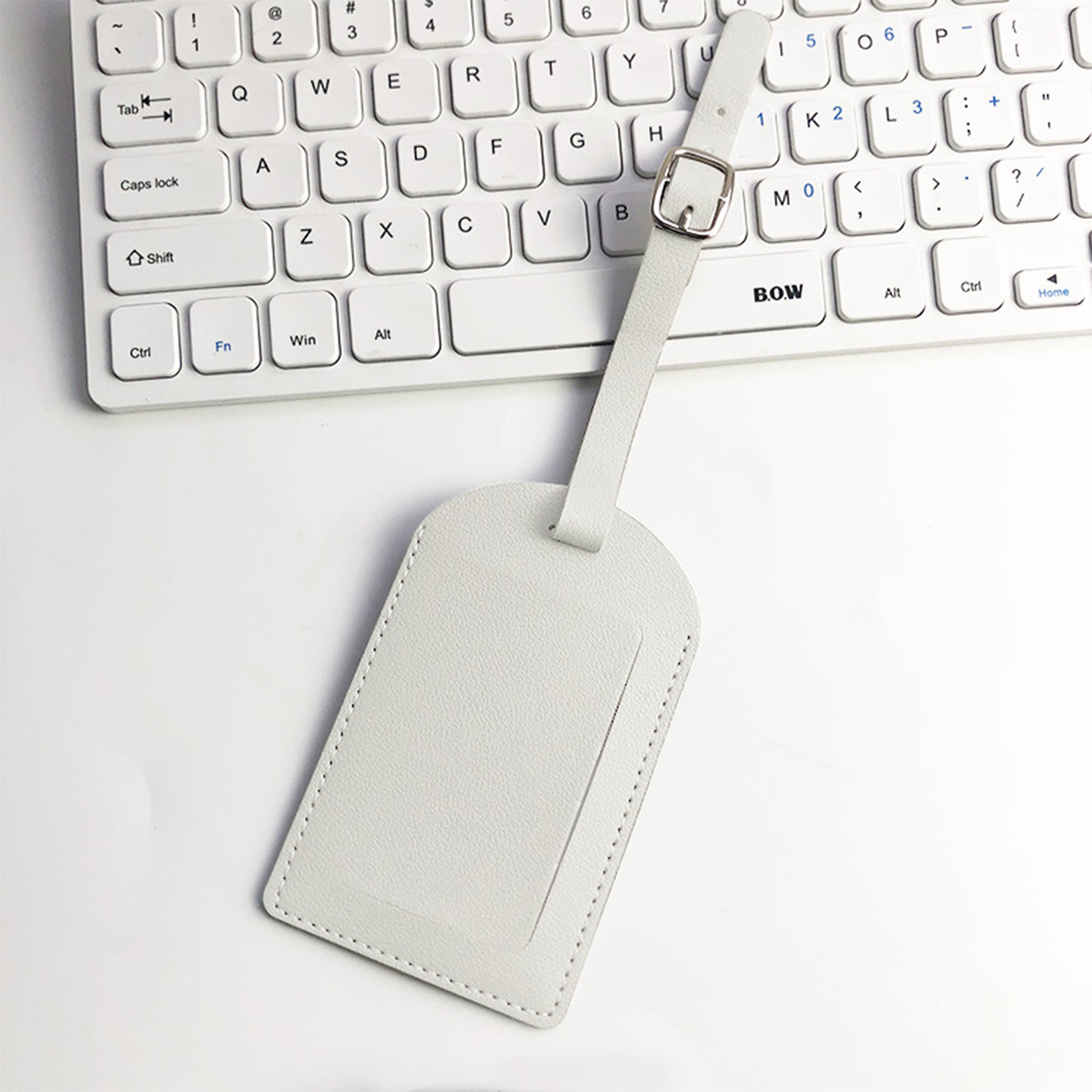 Vegan Leather Flip Open Luggage Tag 11