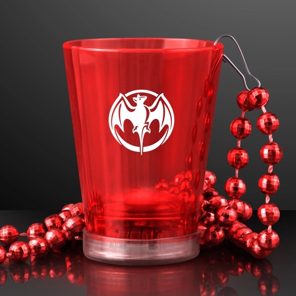 1.5 oz. Light Up Shot Glass on Party Bead Necklaces 4