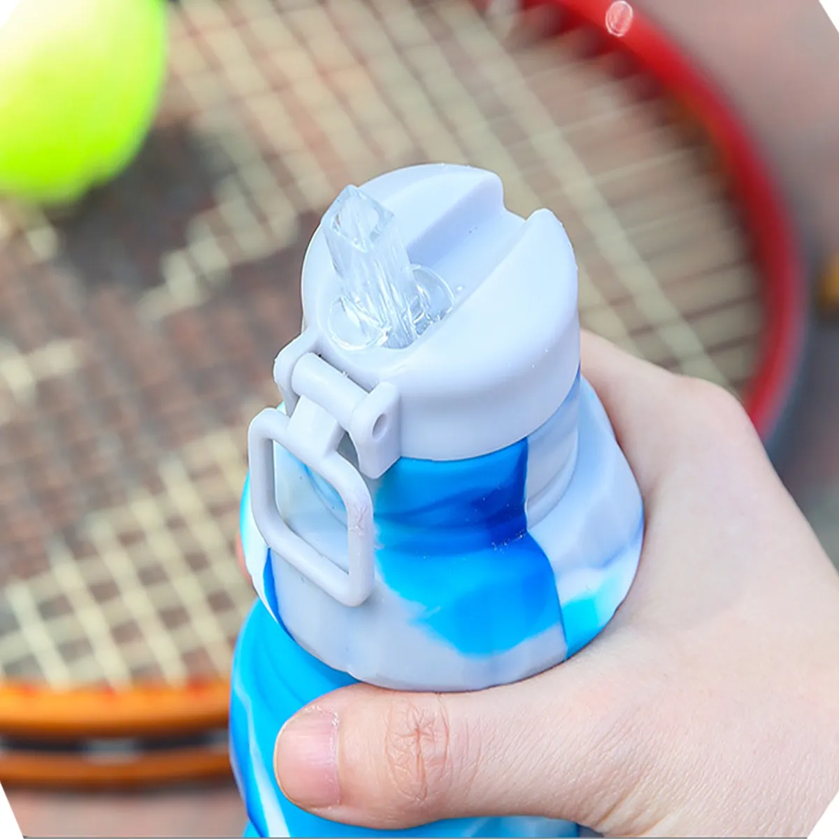 Folding Spiral Reusable Decompress Portable Sports Kettle 1