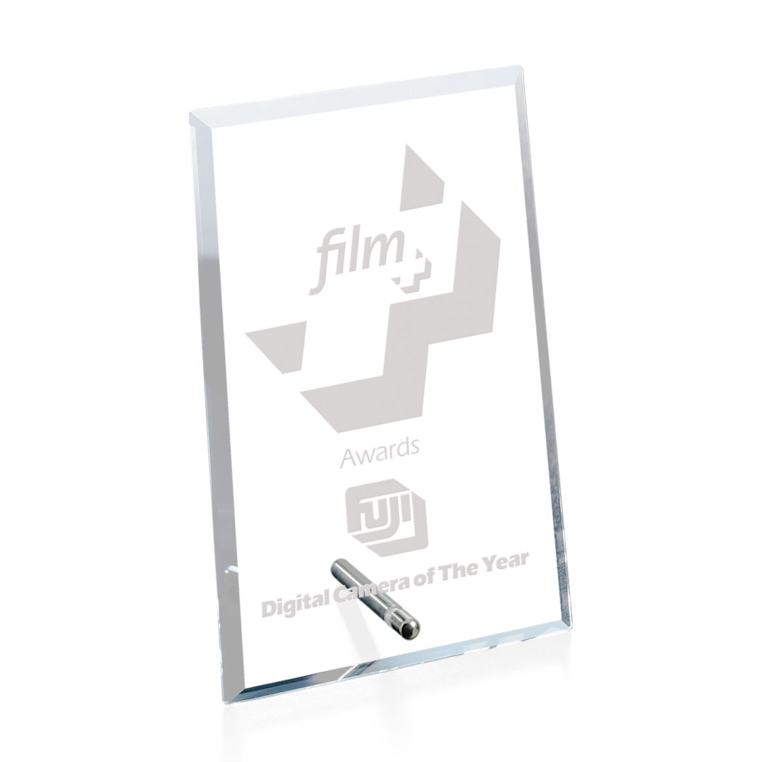 Windsor Rectangle Vertical Award - Chrome 5