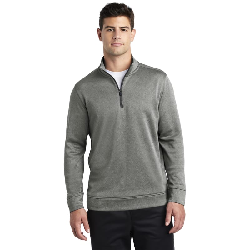 Sport-Tek PosiCharge Sport-Wick Heather Fleece 1/4-Zip Pullover., custom hoodie or sweatshirt with logo imprint 10