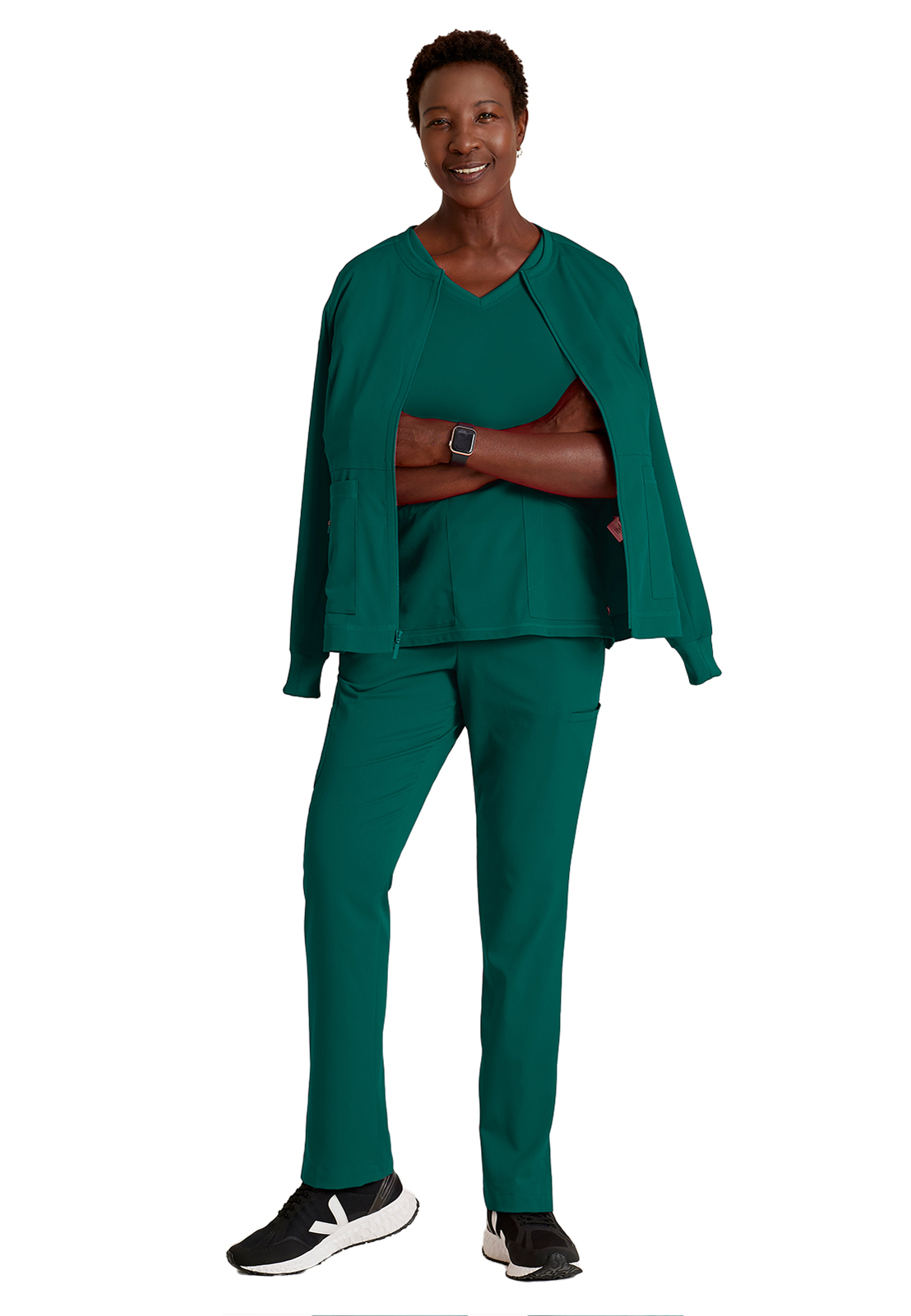 Grey's Anatomy Spandex Stretch - Women's Three-Pocket Millie Warm-Up Jacket 20