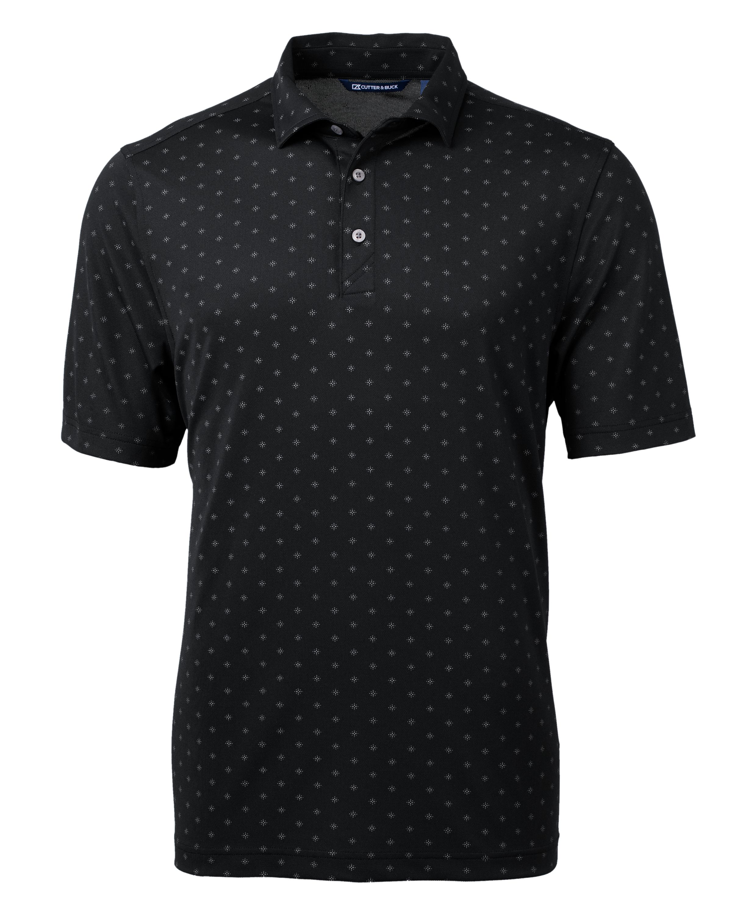Virtue Eco Pique Tile Print Recycled Mens Big & Tall Polo Big & Tall