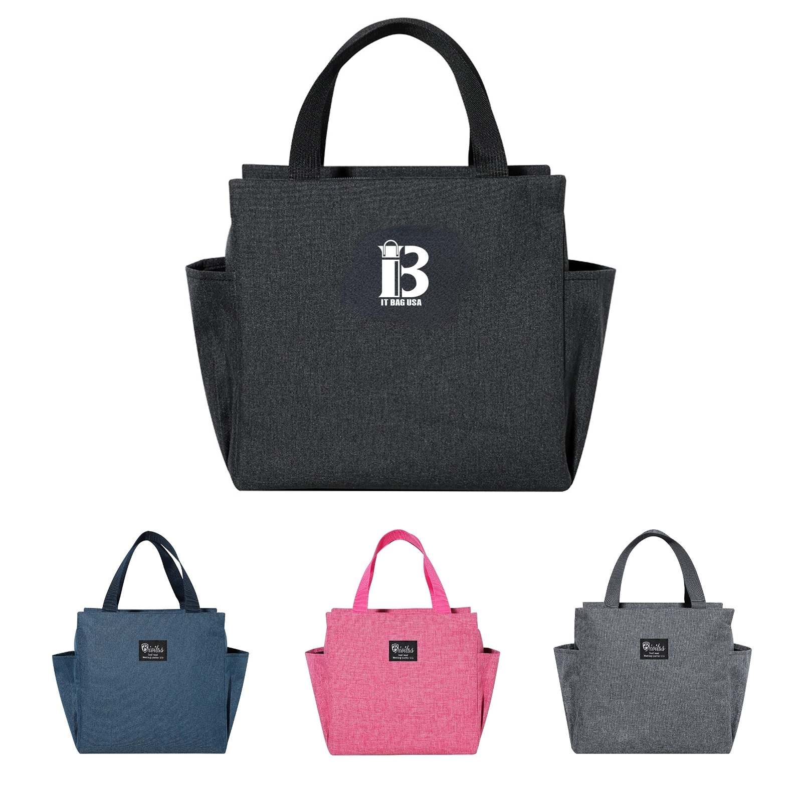 Portable Double Pocket Insulated Lunch Bag 3