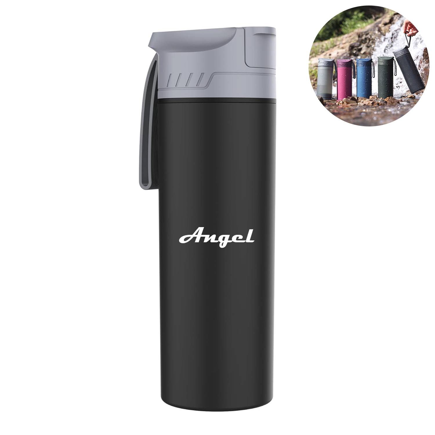 22Oz Plastic Extra Filter And Water Purifier Filtered Bottle 2