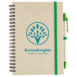 Prairie Fragrant Grass Recycled Spiral Notebook with Pen 3