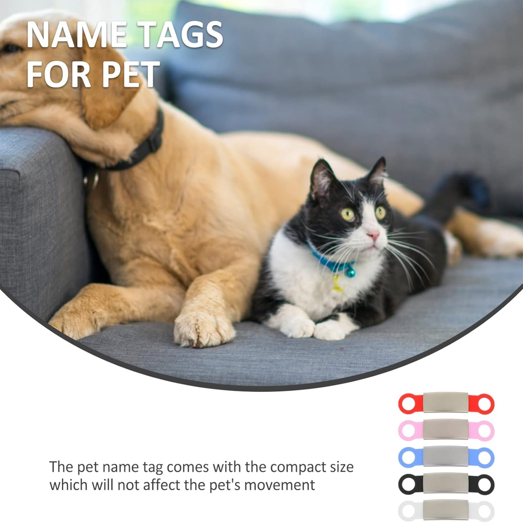 Slide On Dog Id Tag Pet Collar Tag 2