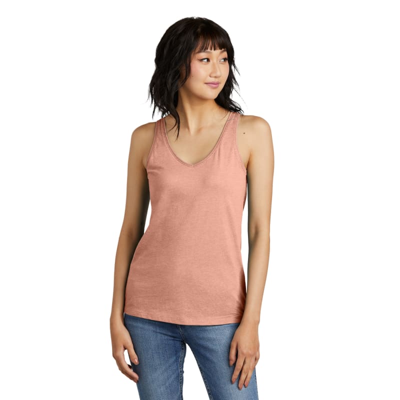 District Women's Perfect Blend CVC V-Neck Tank 33