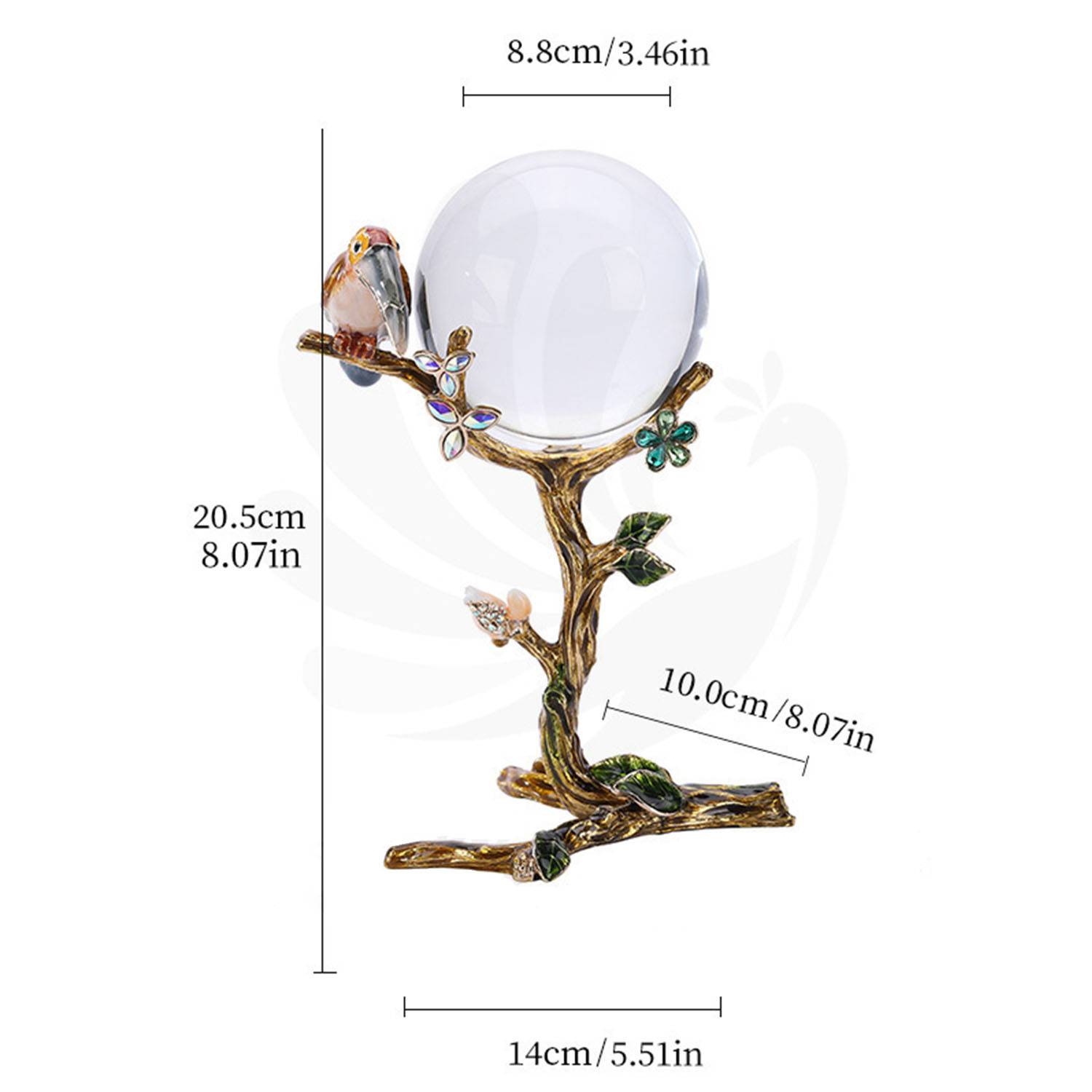 Crystal crafts enamel glass ball decorations 3