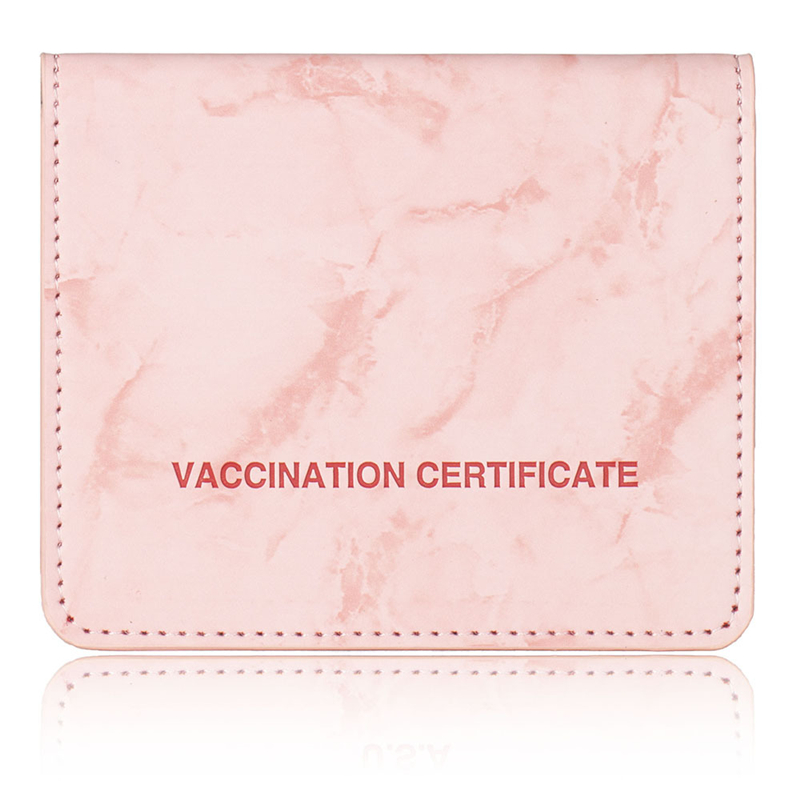 Various Colors PU Leather Vaccine Card Holder 7