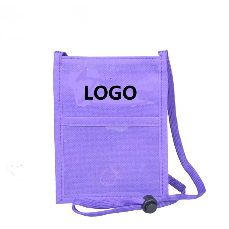 Clear Window Pocket Neck Wallet Outdoor Passport Coin Pouch 5
