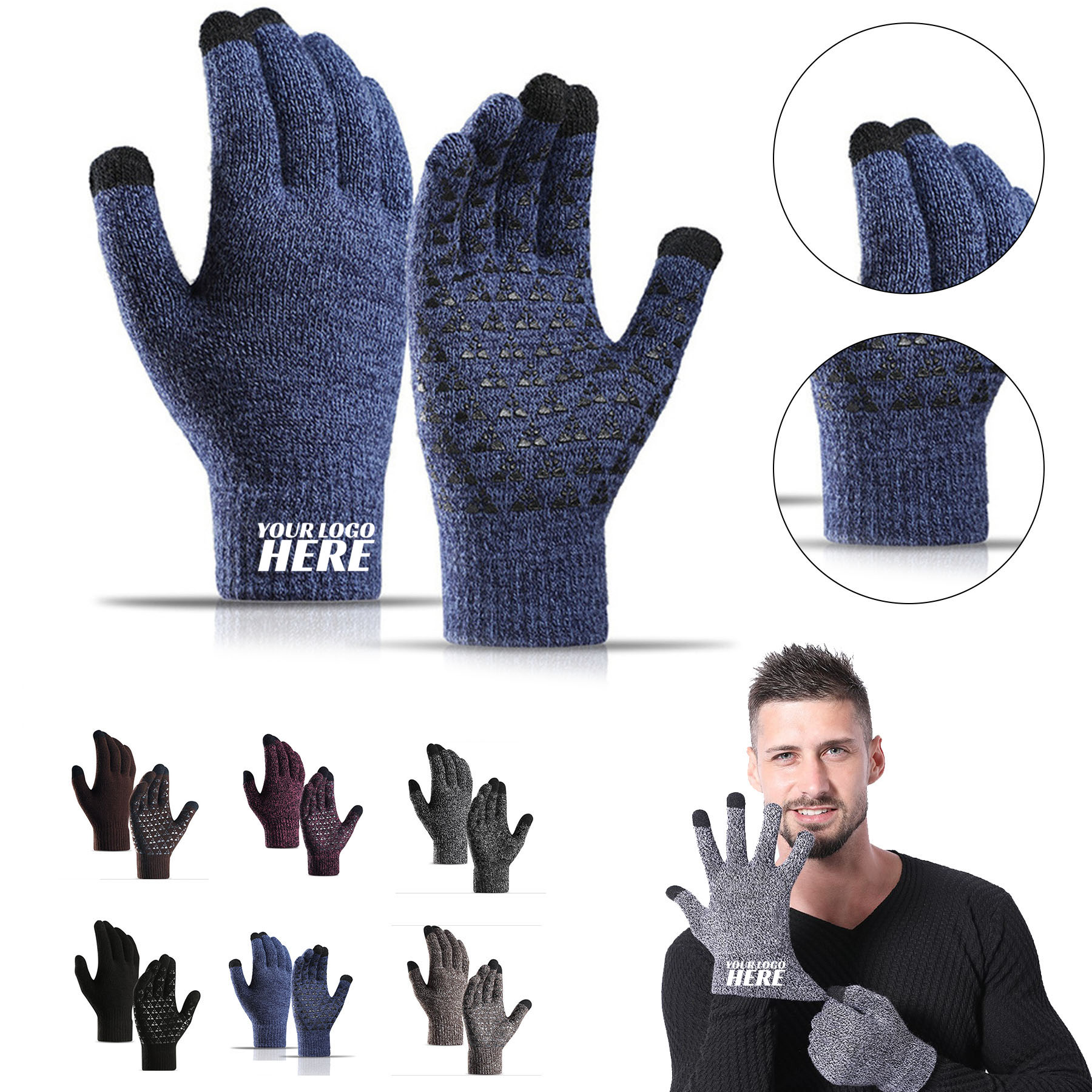 Unisex Touch Screen Cycling Warm Gloves 2