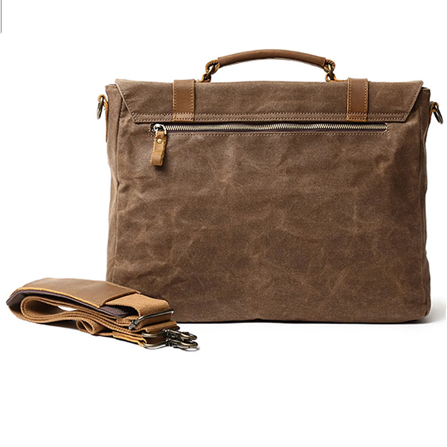 Canvas Leather Computer Laptop Bag 5