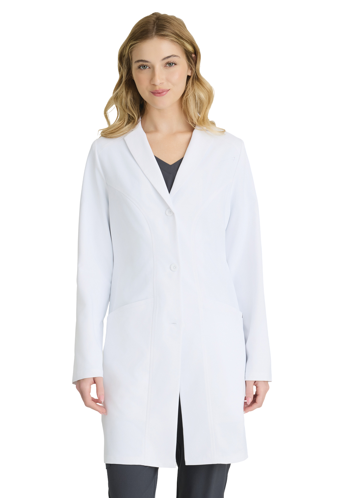 Skechers - Women's Three-Pocket 34" Mid-Length Flourish Lab Coat