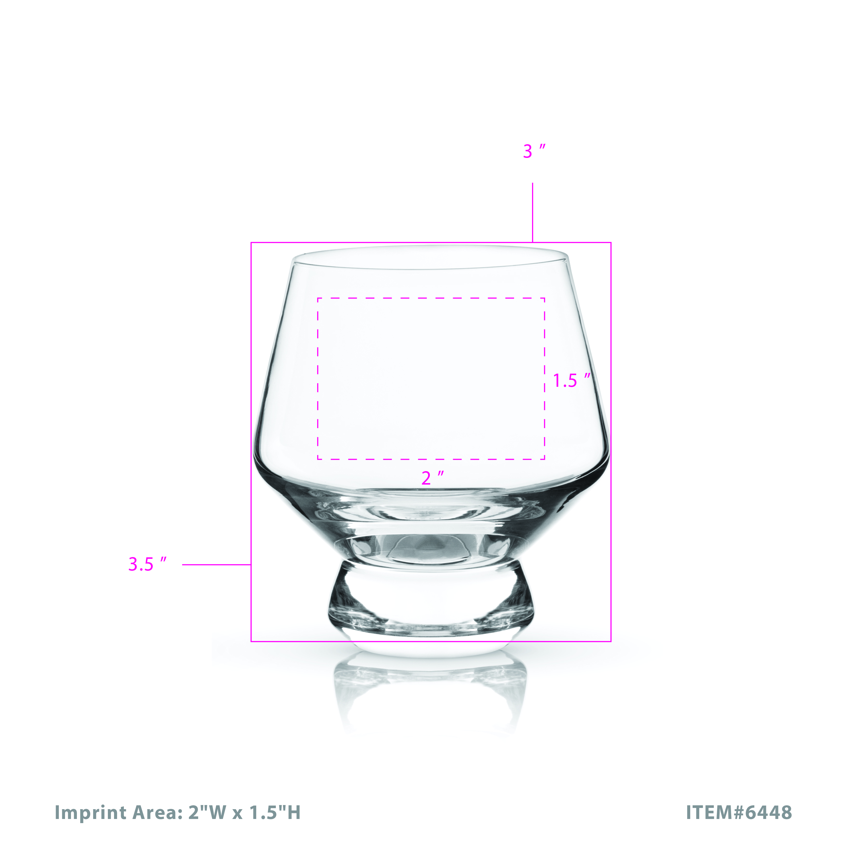 Viski® Footed Crystal Punch Cup, set of 2 8