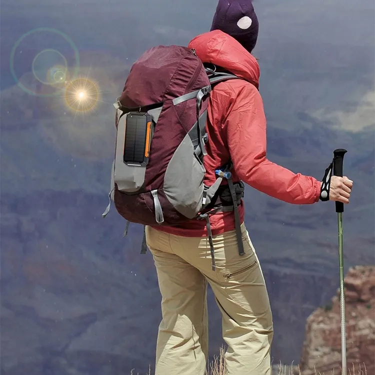 Outdoor Solar Charger With Strong Flashlight & Compass 2