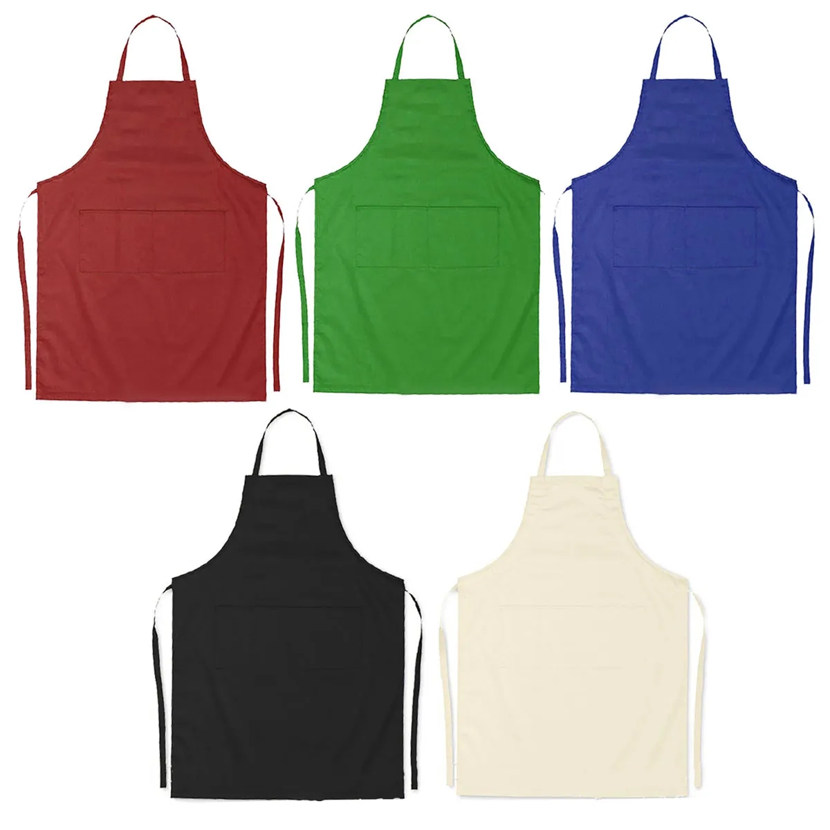 Unisex 2 Pockets Painting Cooking Kid Apron Age 8-12 3