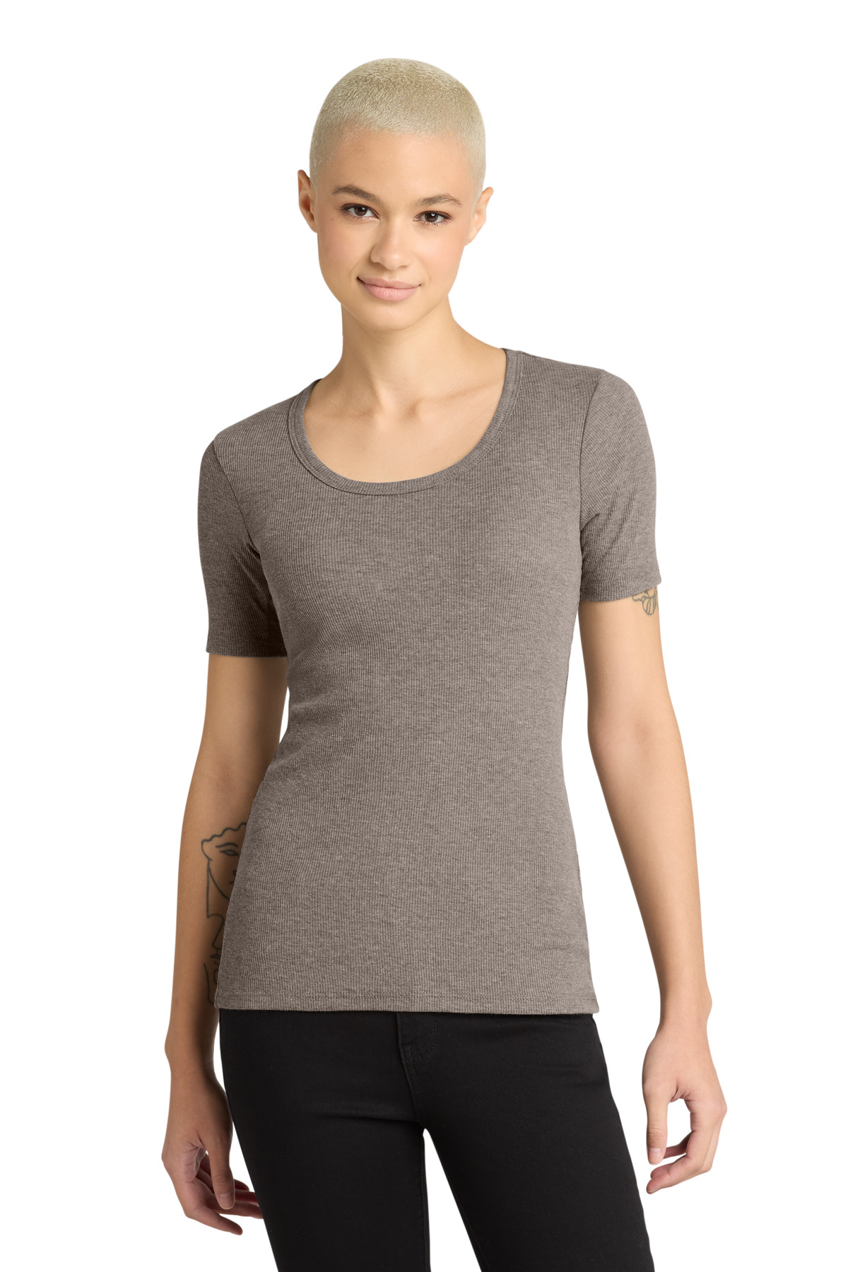 District Women's V.I.T. Rib Scoop Neck Tee DT6020 33