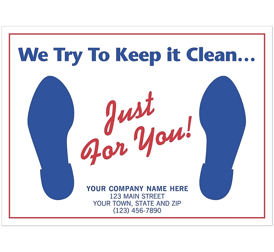 Auto Floor Mats, "We Try To Keep It Clean..." 2