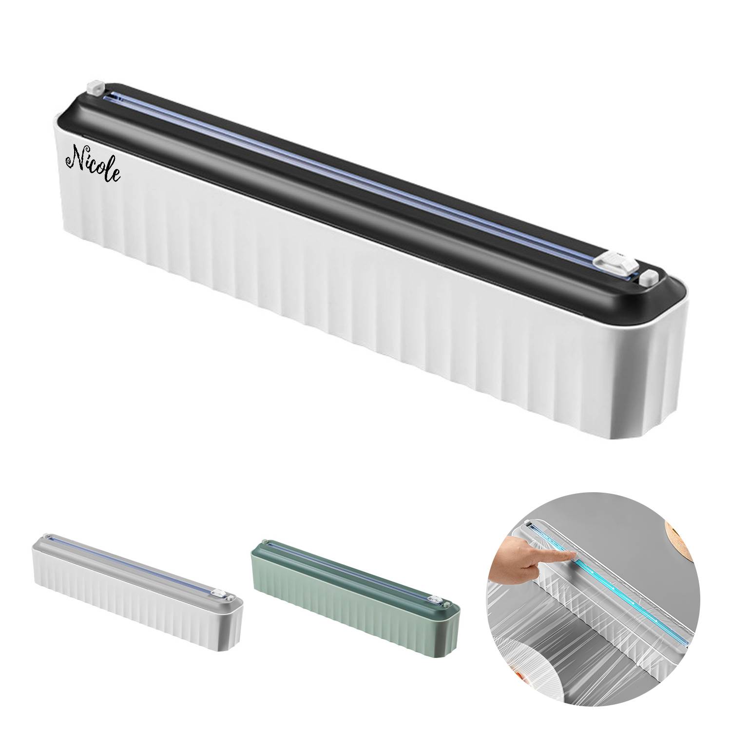 ABS Magnetic Refllable Plastic Wrap Dispenser 1