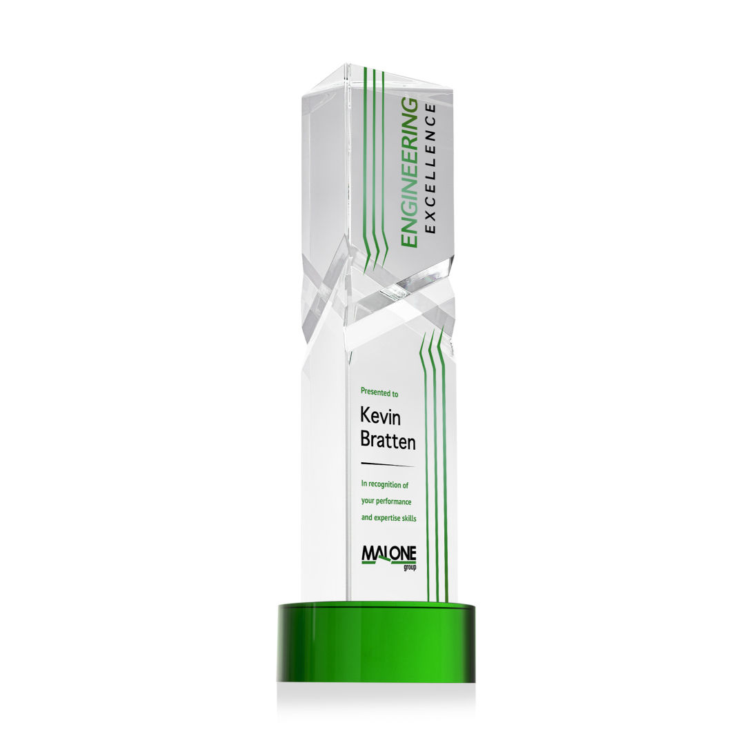 Oakham VividPrint™ Award on Stanrich Base - Green 17
