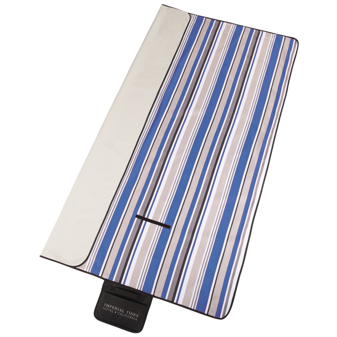 Oversized Striped Picnic and Beach Blanket 24