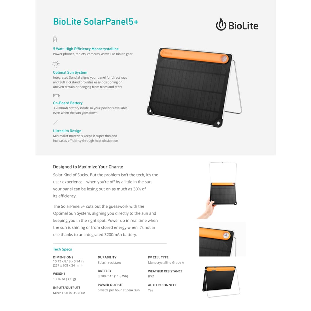 BioLite SolarPanel 5+ 103