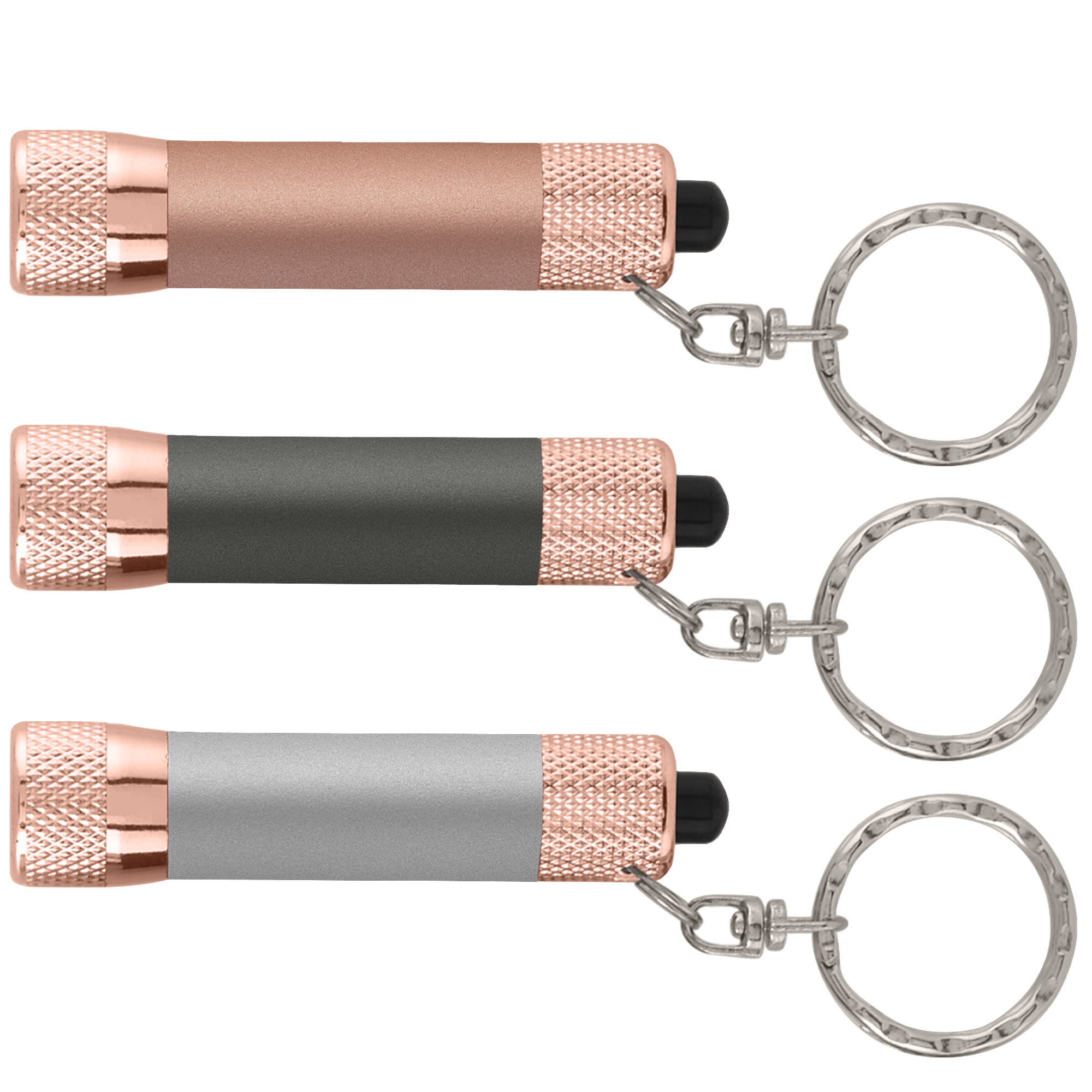 Chroma Softy Rose Gold Metallic - LED Flashlight with Keyring 6