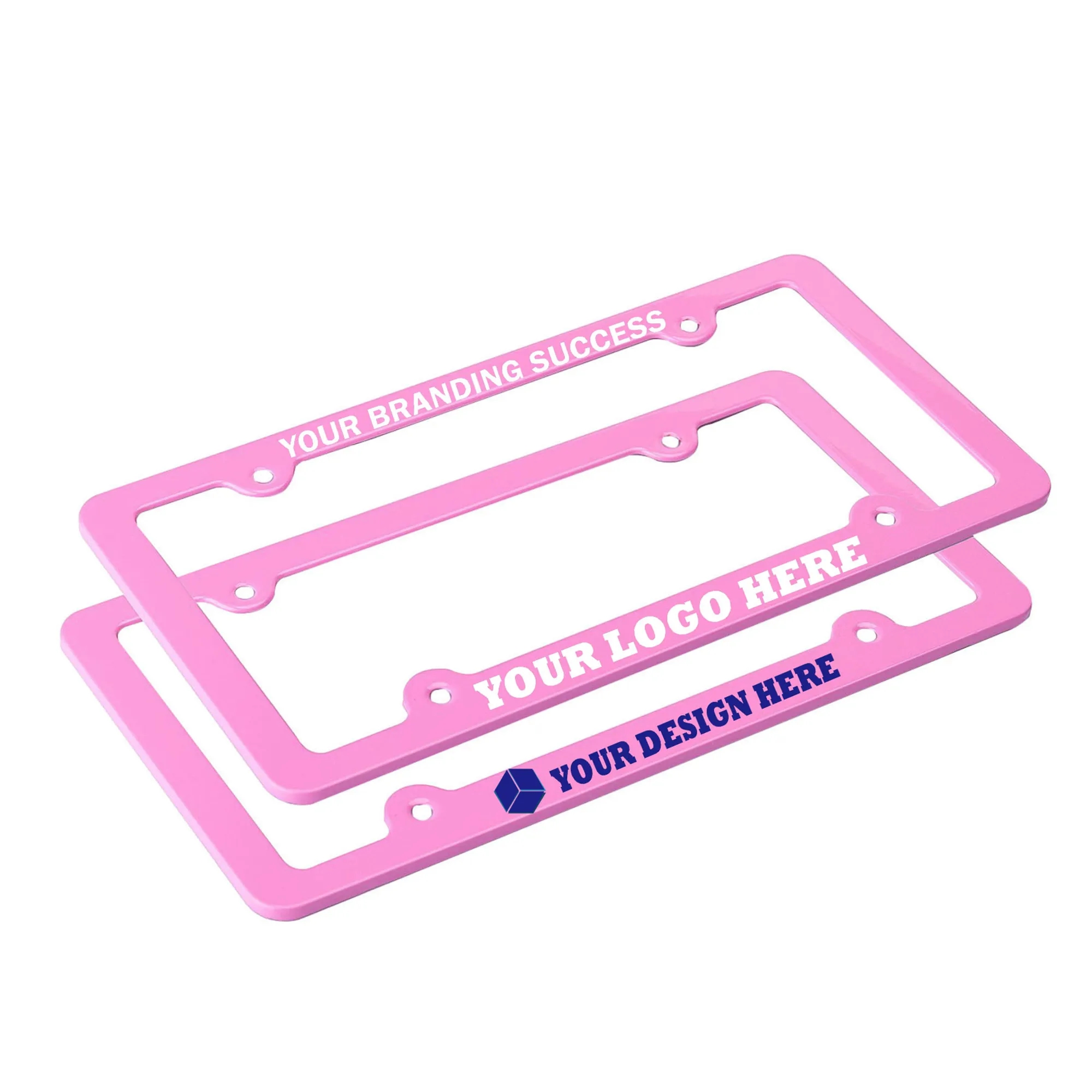 Universal Metal License Plate Frame with 4 Holes