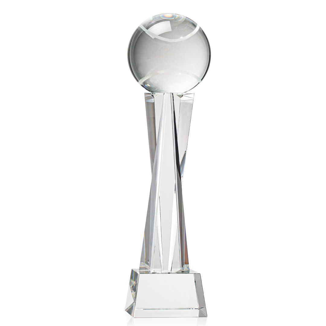 Tennis Ball Award on Grafton Base - Clear 3