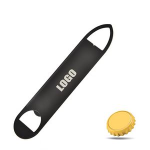 Robust Black Bottle Opener Big Size Stainless Steel 2