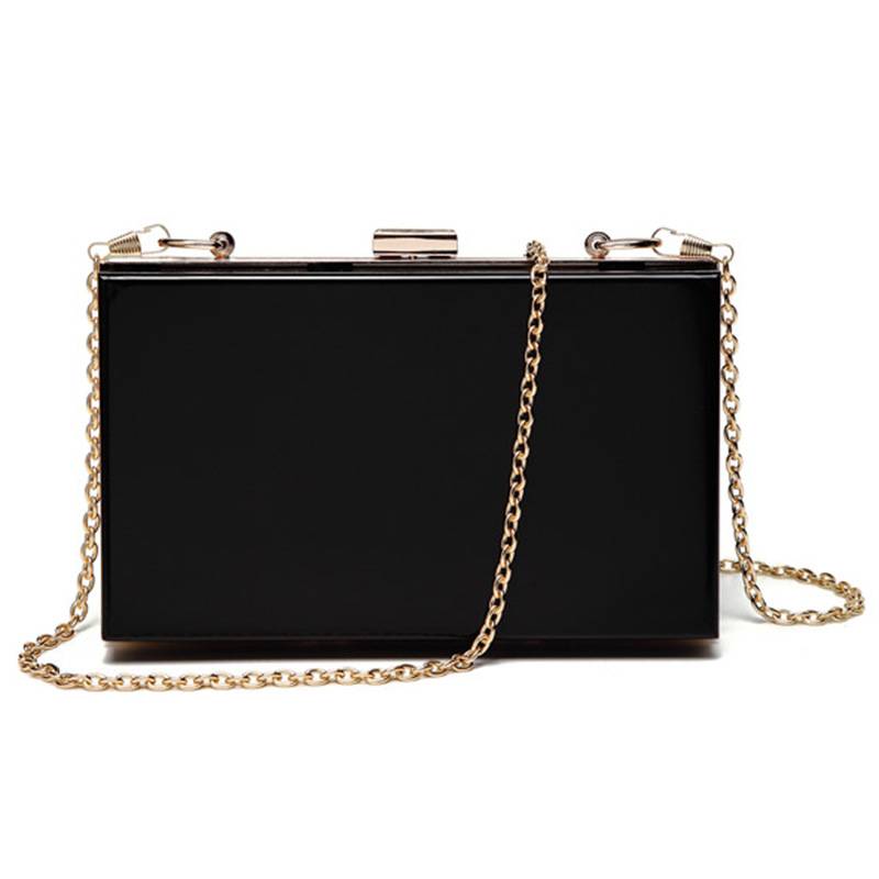 Women's Clear Wallet Acrylic Handbag Messenger Bag 7