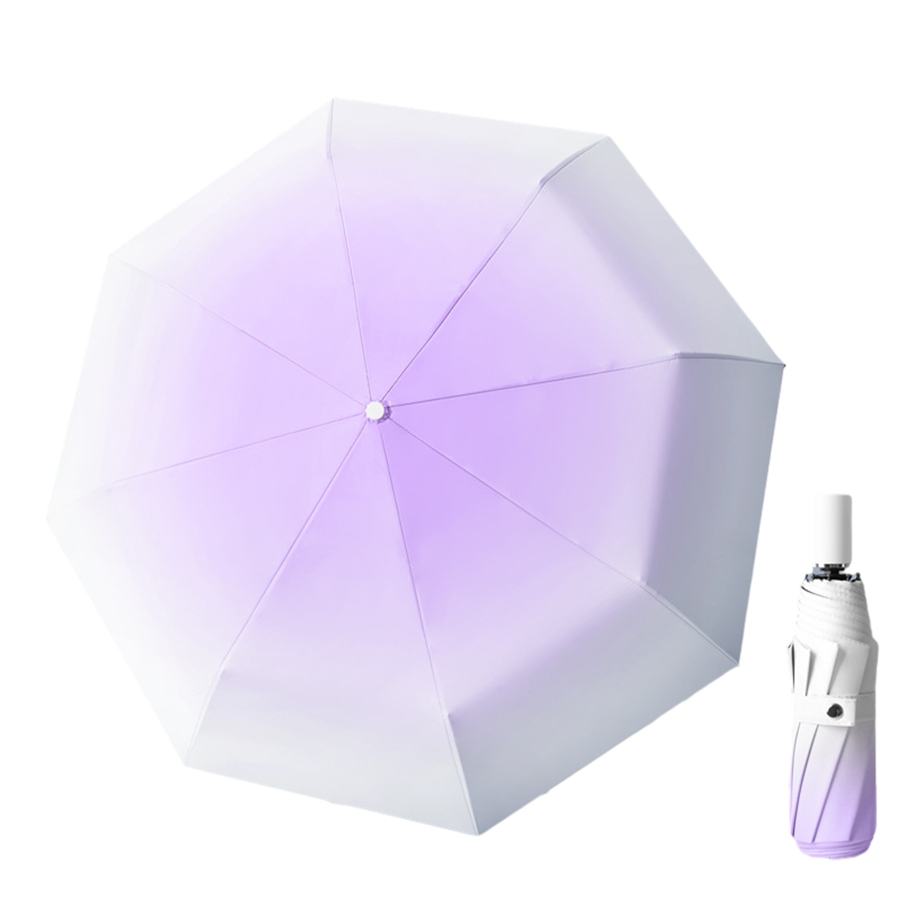 42 Inch Gradient Compact Umbrella 7