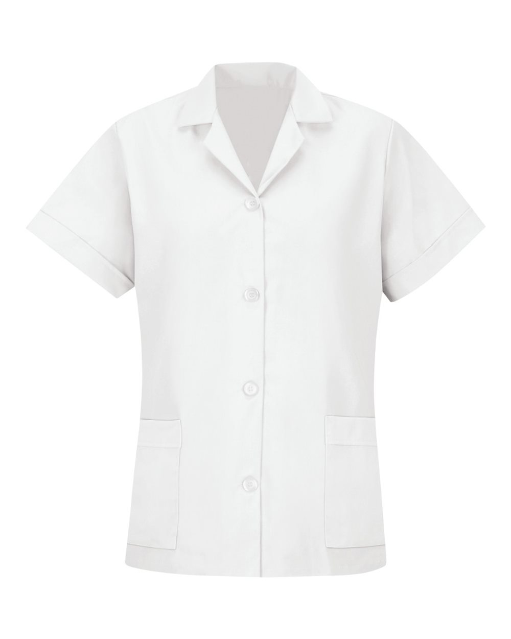 Women's Loose Fit Short Sleeve Button Smock - TP23 13