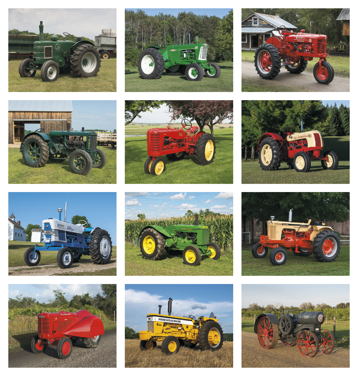 HotLine® Products Vintage Tractors Appointment Calendar - Stapled 9