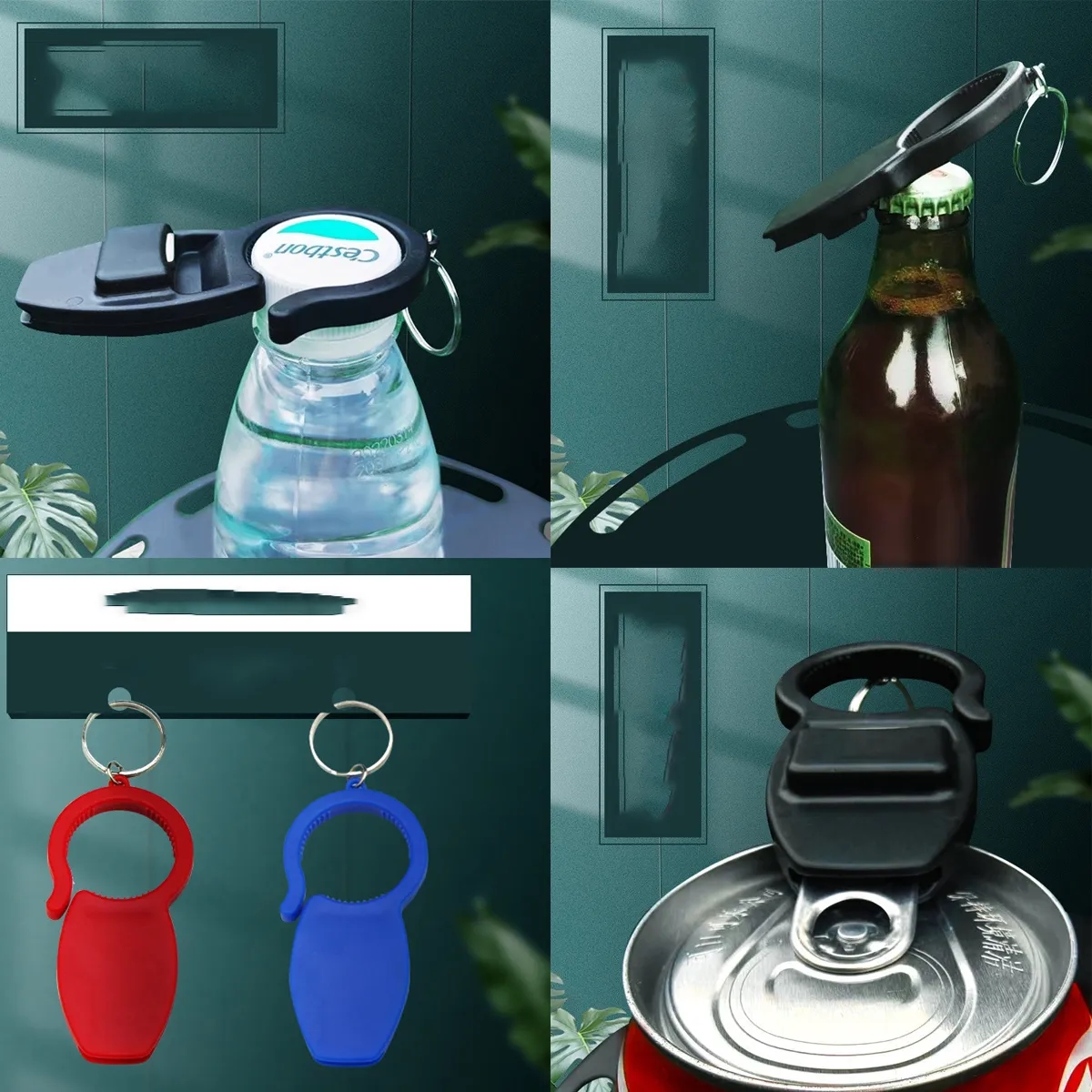 3 in 1 Multifunctiona Flat Bottle Opener With Keychain 1