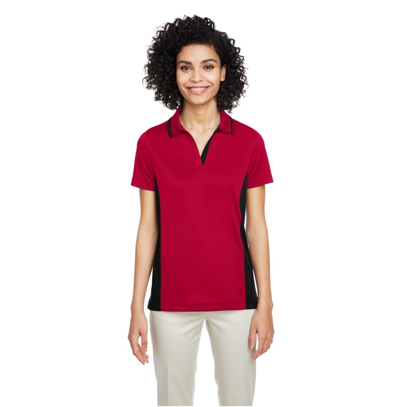 Harriton Ladies' Flash Snag Protection Plus IL Colorblock Polo 5