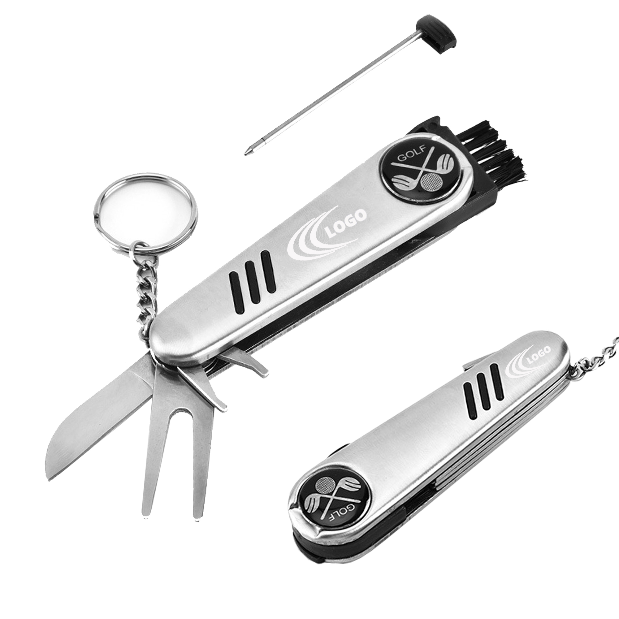 7-In-1 Stainless Steel Foldable Golf Tool 1