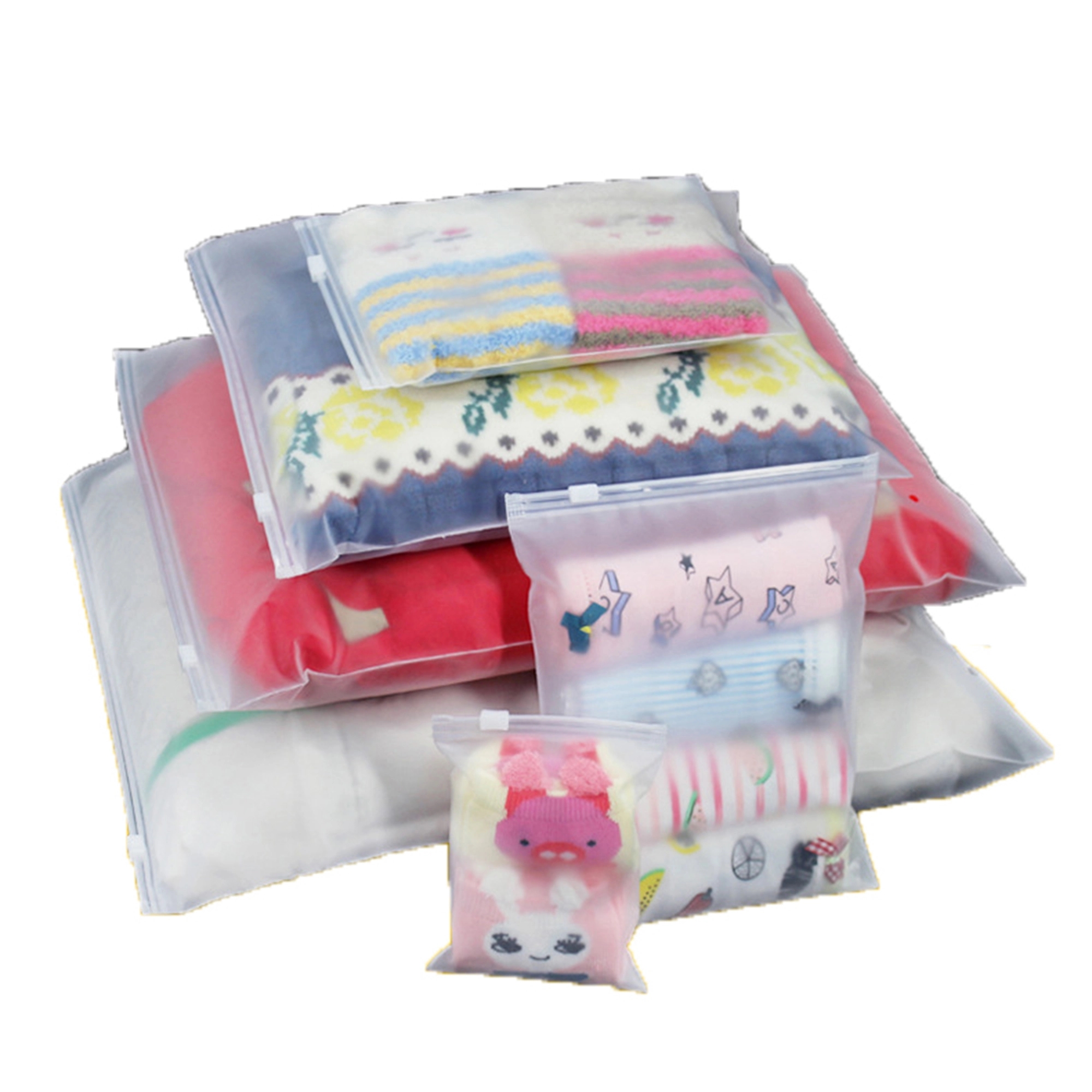 Reclosable Zip Lock PE Bags MOQ 100PCS