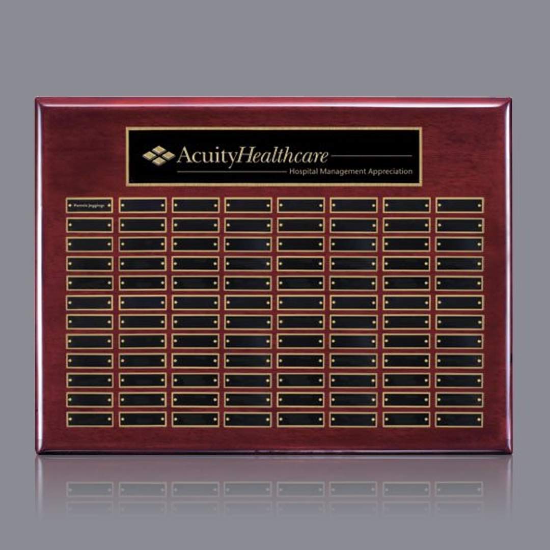 Oakleigh Horiz Pert/Plaque - Rosewood/Gold 6