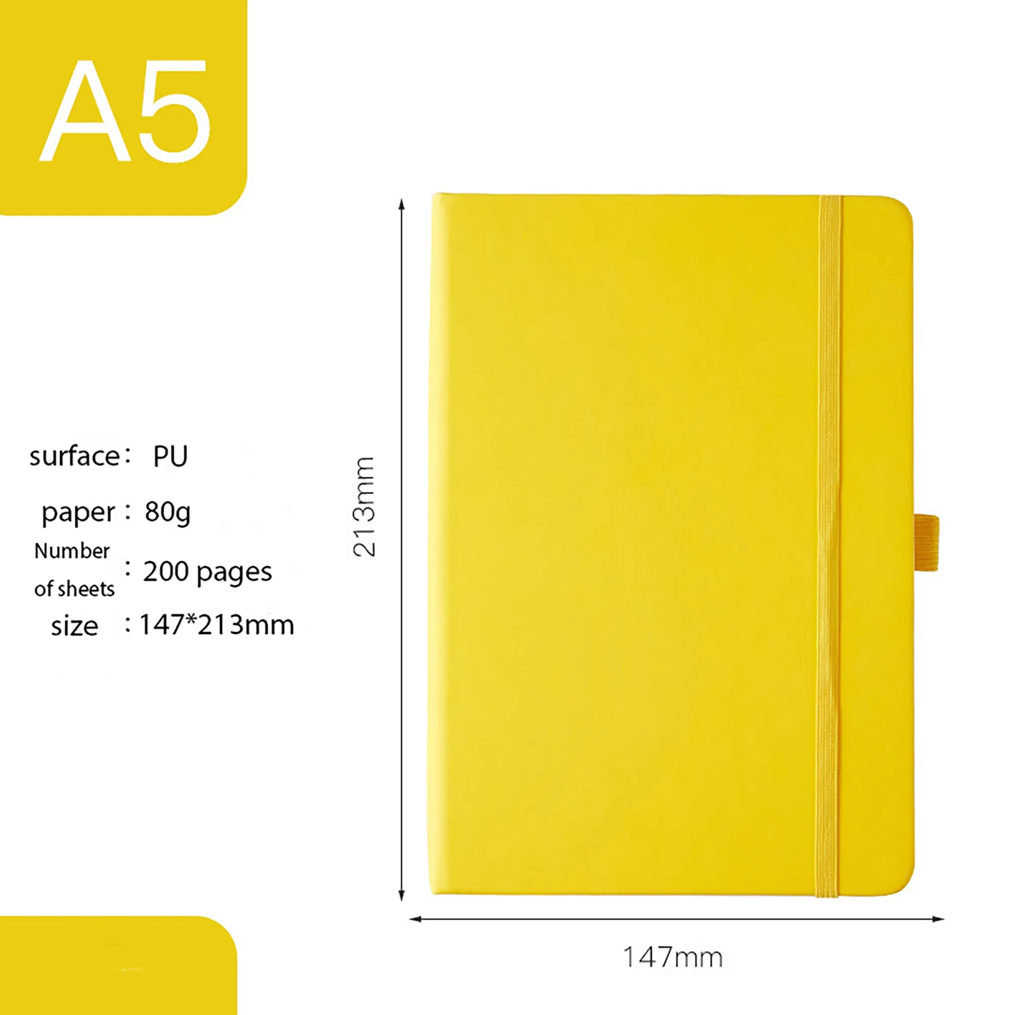 A5 Strap Notebook MOQ 50PCS 14
