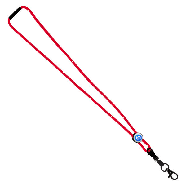 3/16" Nylon Cord Lanyard with Snap-Buckle Release, Standard O-Ring & Slider 2