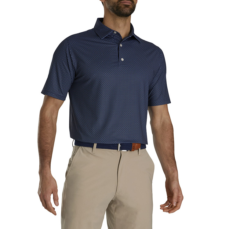 FootJoy Dot Geo Print Lisle Polo 4