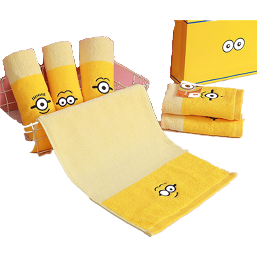 3 Packs Cartoon Wash Cloth Gift Box Set 2