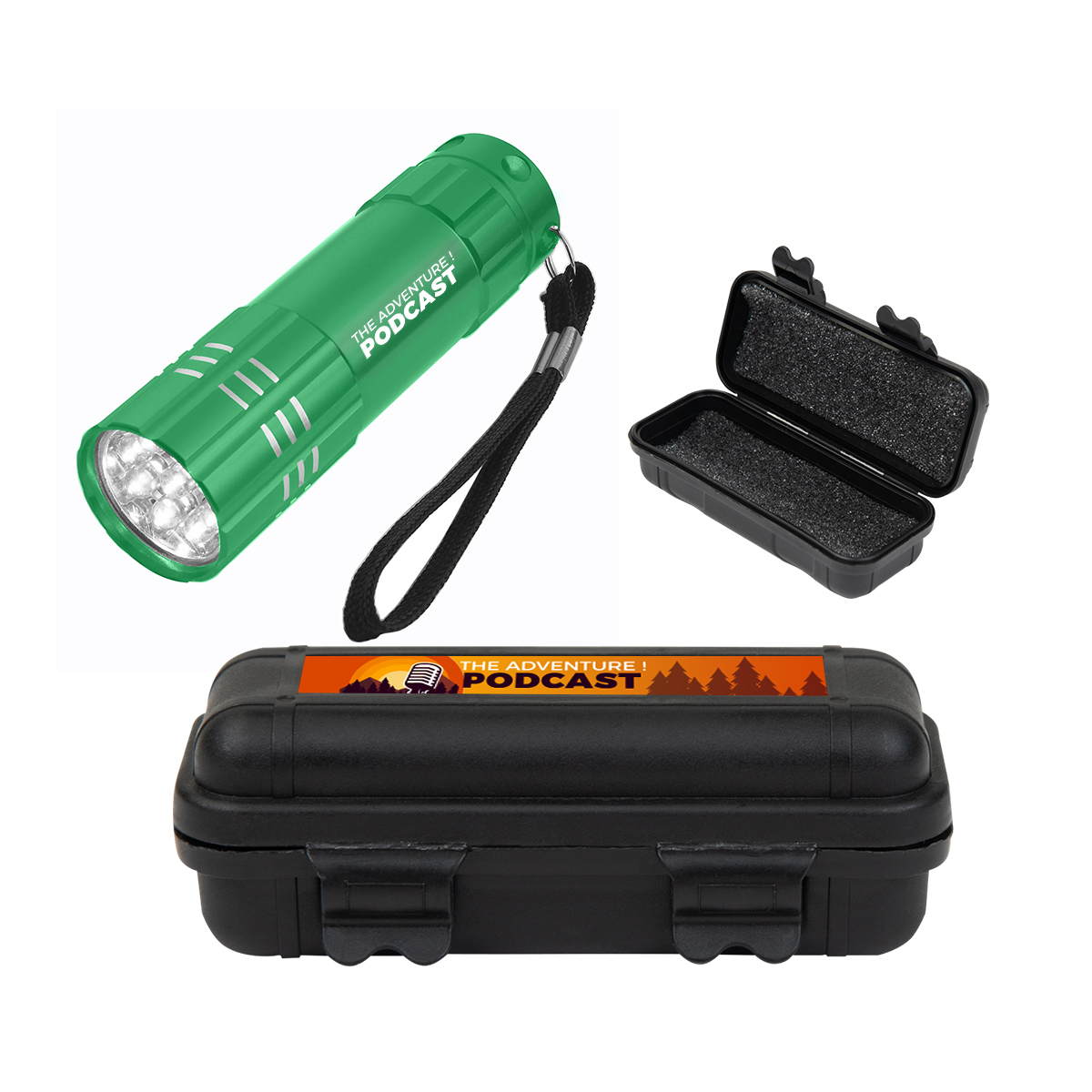 Be Adventurous Hard Case Kit, custom flashlight with logo imprint 4