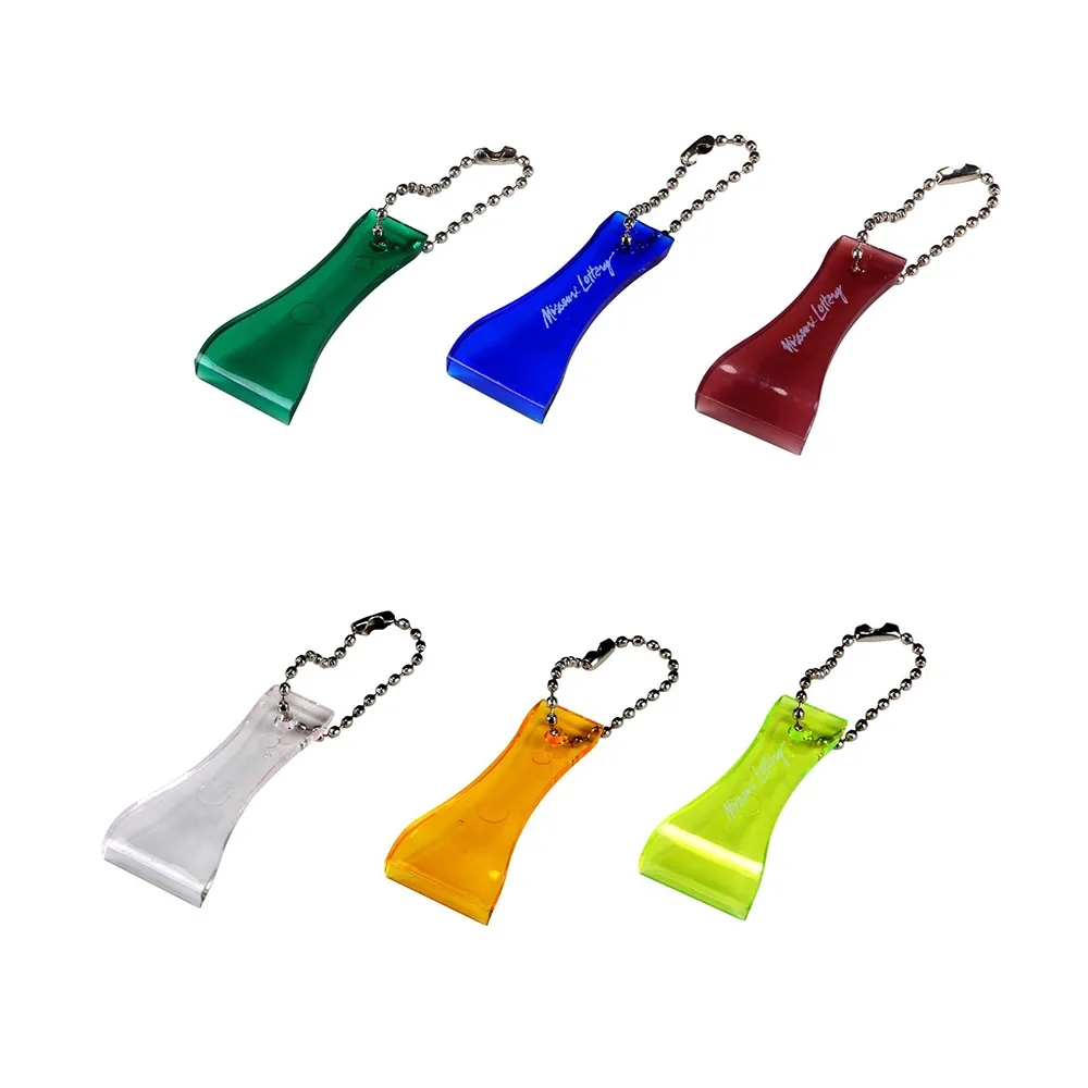 Translucent Lottery Scraper With Bead Chain 1